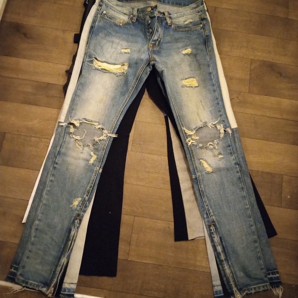 Men's designer stacked pants, sweats and jeans - Picture 7 of 8